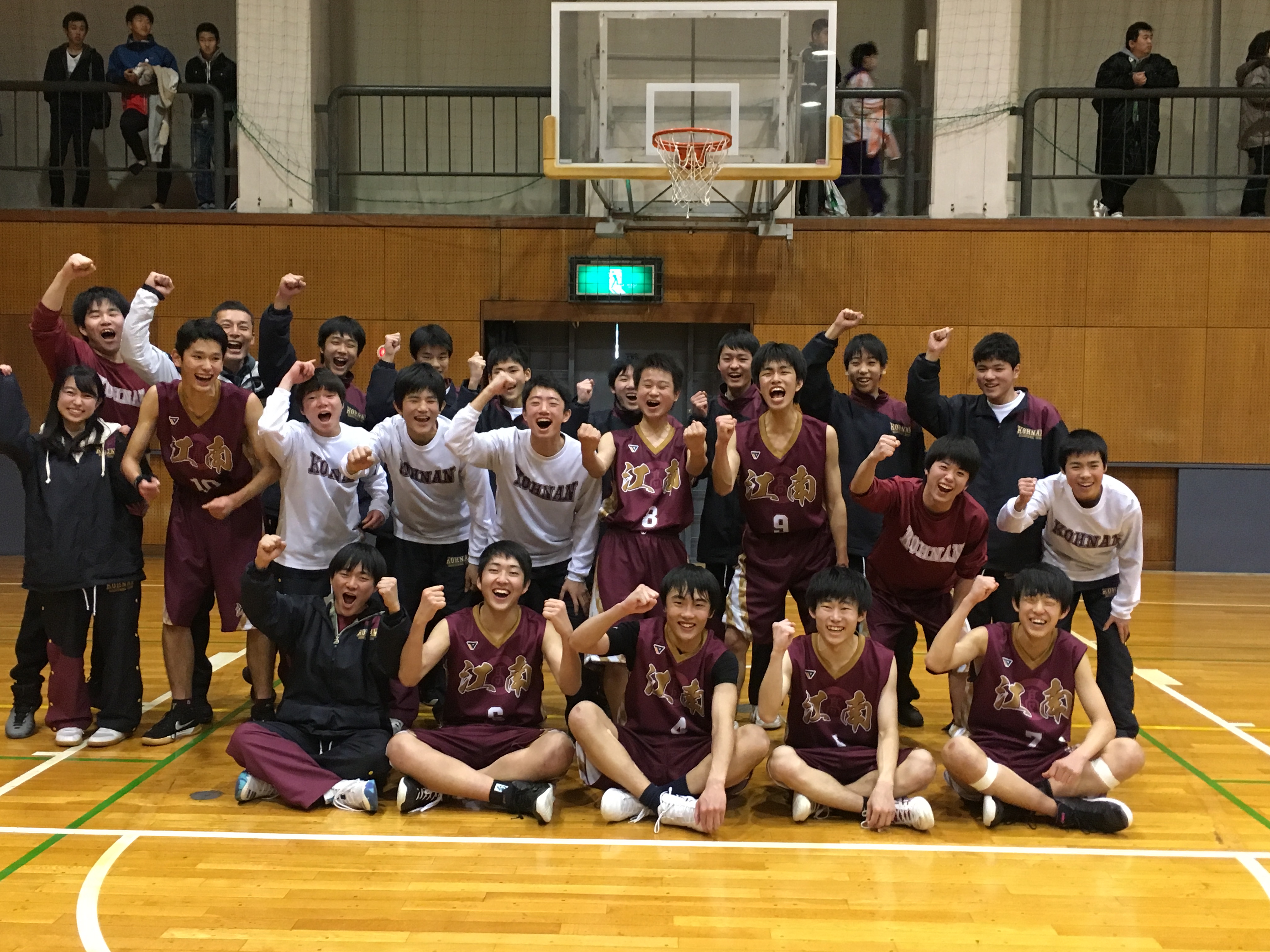男子バスケットボール部更新 愛知県立江南高等学校